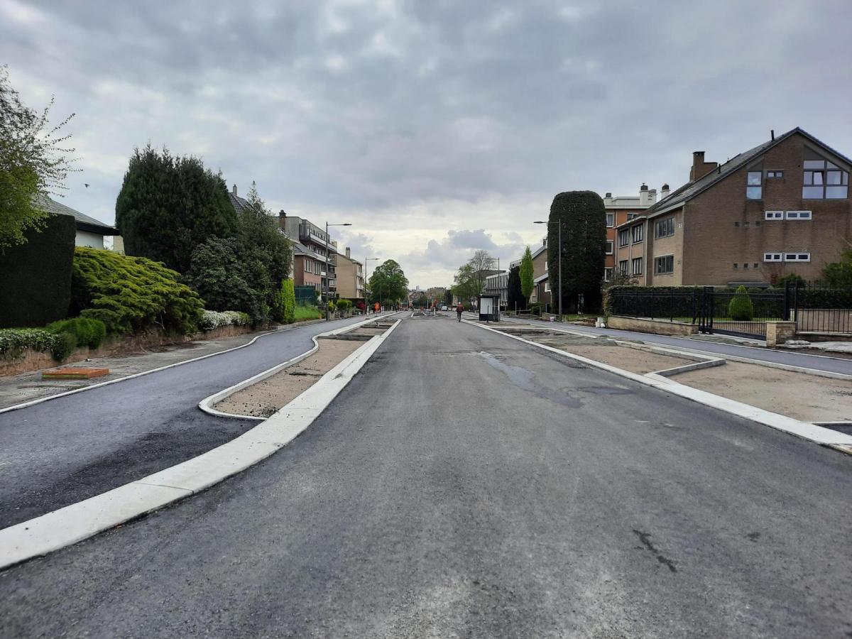 Baron de Vironlaan met onderlaag asfalt