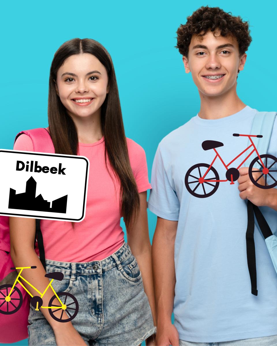 twee scholieren op een foto