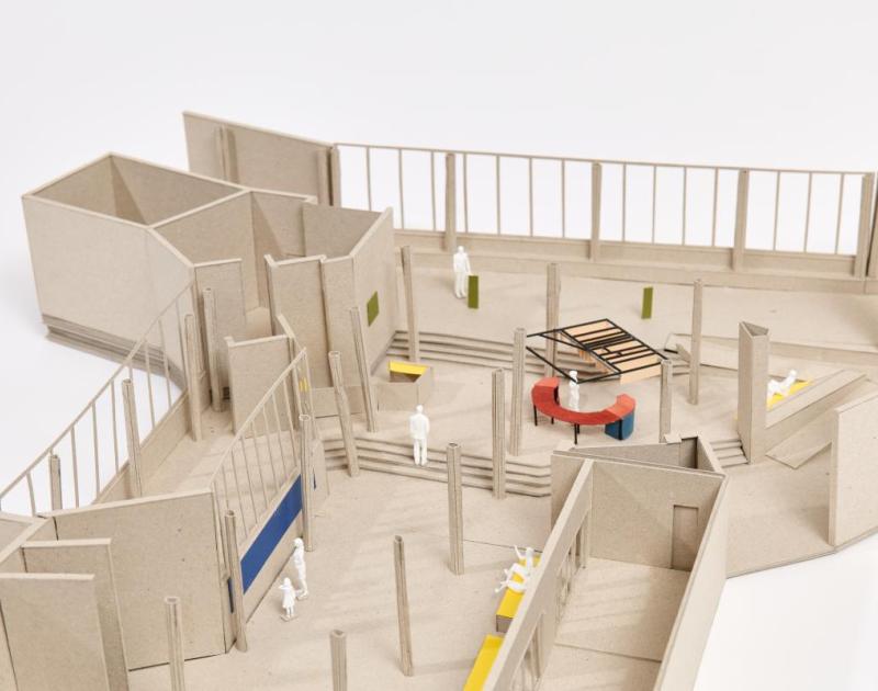 maquette van nieuwe onthaal