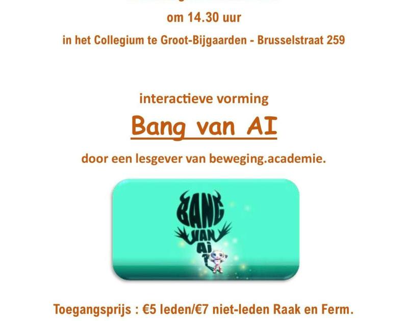 Bang van AI © RAAK Groot-Bijgaarden
