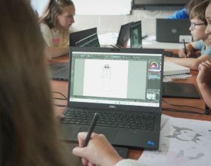 De DigiArt studio © Skillz vzw