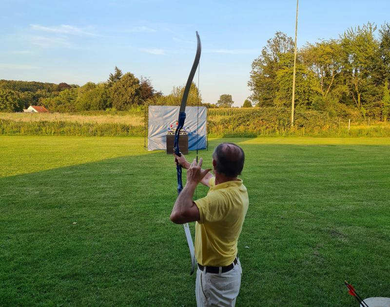 Boogschieten op liggende en staande wip © Gilde Dilbeek