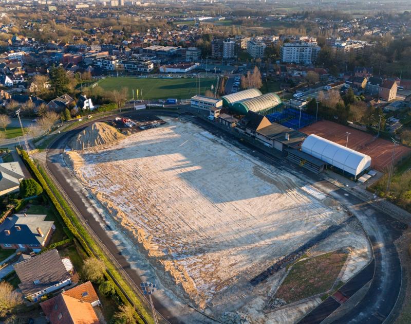 dronebeeld vernieuwing roelandsveld