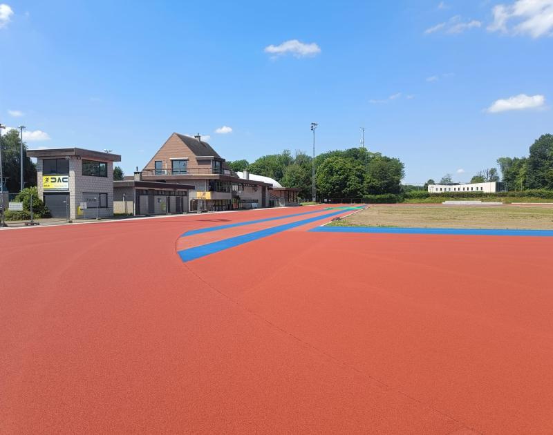 detail atletiekpiste