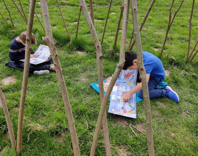 Lezen in het zonnetje