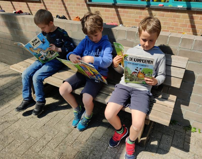 Lezen in het zonnetje