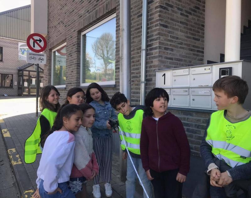 Rekenles- een kilometer meten en wandelen