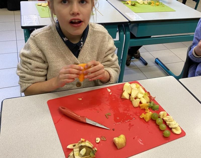 Fruitbrochette maken