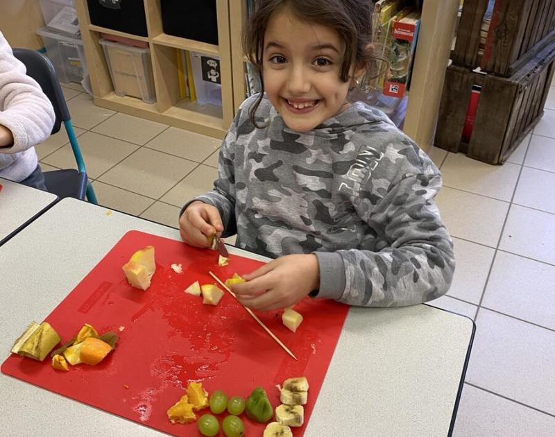 Fruitbrochette maken