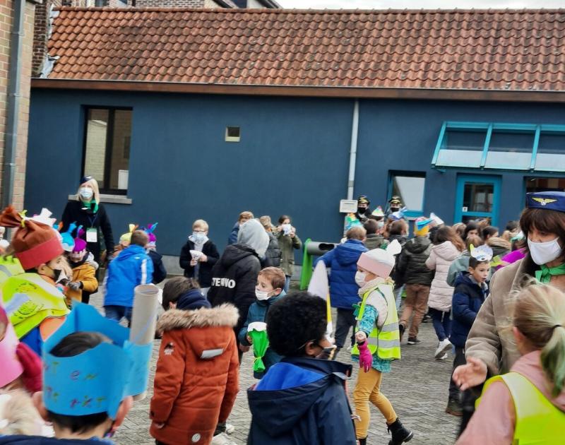 De Sint is geland in De Klimop