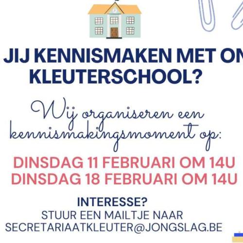 kennismakingsmoment kleuterschool