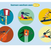 illustratie van Wolf en konijn