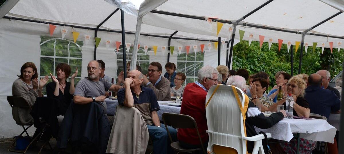 Ontmoet elkaar op den trottoir